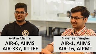 How to Study and Clear Concepts of AIPMT amp AIIMS  AIR 1 amp 6 AIIMS 2015 [upl. by Sine]