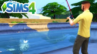 How To Fish Go Fishing  The Sims 4 [upl. by Aihsein]