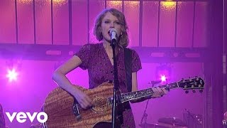 Taylor Swift  Back To December Live on Letterman [upl. by Lyndsay]