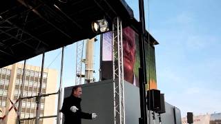 Winfried Kretschmann Grußbotschaft  Großdemo gegen Stuttgart 21  JA zum Ausstieg  26112011 [upl. by Pihc]