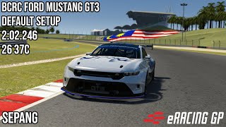 BCRC Ford Mustang GT3  Sepang  202246  Assetto Corsa [upl. by Arehsat]