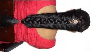 How To Do IndianPakistani Bridal Braid Hairstyle  For Long To Medium Black Hair [upl. by Canning244]