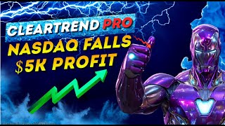 CLEARTREND PRO  Over 5K PROFIT after NASDAQ FALLS [upl. by Nillad]