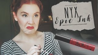 Liquids Worst Enemy  NYX Epic Ink Lip Dye ReviewFirst Impressions [upl. by Rosetta572]