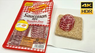 Cochonou Saucisson Sec Tranches Fines 93g [upl. by Einatirb]