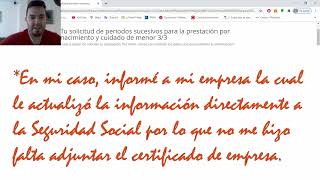 22 Prest nacimiento y cuidado de menor 3ª parteperíodo sucesivoTRUCO aprobaciónproblema java [upl. by Jesselyn455]