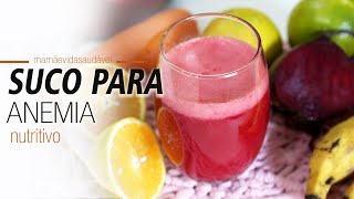 SUCO QUE AJUDA A COMBATER ANEMIA [upl. by Barta]