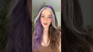 New HAIR COLOR⁉️💜💛💕😳 hair girl filter [upl. by Wohlert]