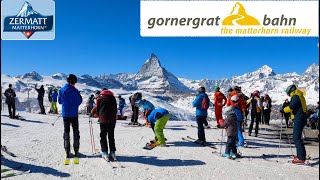 Gornergrat Matterhorn Railway • Zermatt Switzerland • 4K hdr 60fps Video [upl. by Ursola]