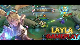 LAYLA GAMEPLAY  BUILD LAYLA TERSAKIT 2024  BEST BUILD LAYLA  BUILD TOP GLOBAL LAYLA MLBB [upl. by Ozan]