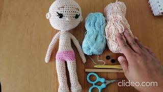 Cuerpo Princesa Amigurumi parte 1 [upl. by Gayn350]