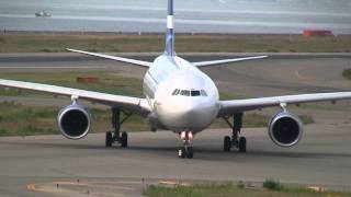 Finnair Airbus A330300 Landing amp Take off at Osaka [upl. by Zirkle42]