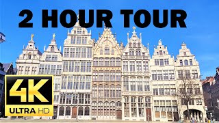 Walk in 🇧🇪 Antwerp 4K  🇧🇪 Antwerpen Belgium 🇧🇪  4K UltraHD 60fps  old part of the city [upl. by Yolande227]