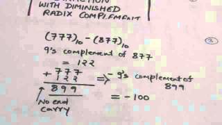 SUBTRACTION WITH r1S COMPLEMENT 9S COMPLEMENT AND 1S COMPLEMENT DIGITAL SYSTEM8 [upl. by Kincaid916]