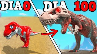 A EVOLUÇÃO DO TIRANOSSAURO REX MONSTRO ENFRENTAMOS UM KAIJU 100 DIAS ARK [upl. by Adliwa455]