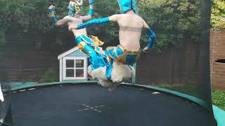 Lucha dragon double team slow mo [upl. by Beaver]