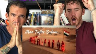 Maa Tujhe Salaam REACTION  Vande Mataram  A R Rahman [upl. by Annwahsal75]