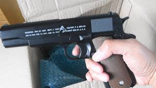 Air Soft BB Gun C1911A  Review amp Test [upl. by Vincents40]