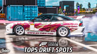 TOP 5 BEST DRIFT Spots in ForzaHorizon5  Forza Horizon 5 [upl. by Hock285]