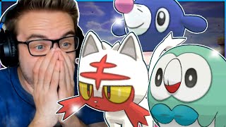 SHINY STARTER POKEMON REACTIONS Shiny Litten Rowlet amp Popplio In Pokemon Sword And Shield [upl. by Hpesojnhoj516]