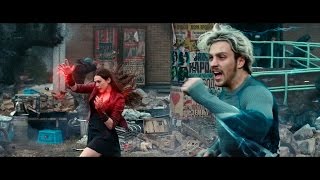 Age of Ultron  Quicksilver Running Scenes HD [upl. by Eillil]