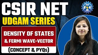 Density of States amp Fermi Wave Vector Concept amp PYQs  Physical Science  CSIR NET 2023 [upl. by Llenad]