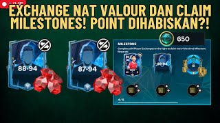 EXCHANGE NATIONAL VALOUR DAN CLAIM MILESTONES POINT DIHABISKAN  EA FC Mobile Indonesia [upl. by Yromem]