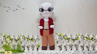 👴 ABUELITO TEJIDO A CROCHET  AMIGURUMIS  TUTORIAL PASO A PASO  PRIMERA PARTE  👴 [upl. by Azile285]