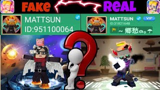 MATTSUN Fake vs Real in Blockman Go [upl. by Perkins268]