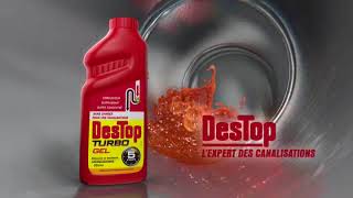 Destop Déboucheur Turbo  Gel Entretien Javel [upl. by Tonie]