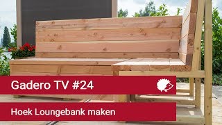 24 Hoek Loungebank maken van Lariks of Steigerhout [upl. by Cox]