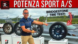 The New Bridgestone Potenza Sport AS Is A Well Rounded AllWeather Performance Tire [upl. by Jacqui]