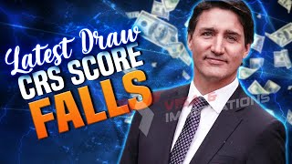 Canadas Express Entry 2024 CRS Score Drops in the Latest Draw [upl. by Devan534]