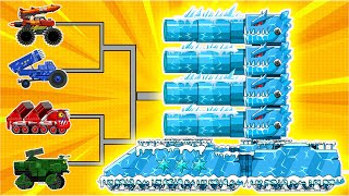 MEGA BOSS BREAKTHROUGH ROCKET ICE vs MEGA TANK  Cartoons about tanks [upl. by Latona]