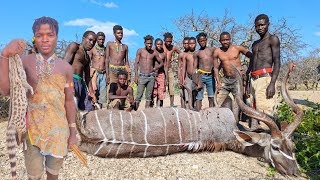 Catching and Cooking with the Hadzabe Tribe in the African Forest Village [upl. by Nileuqay]