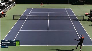 Nishesh Basavareddy  Stanford  Vs Anton Ornberg  UNLV  ITA tennis 032024 [upl. by Feola]