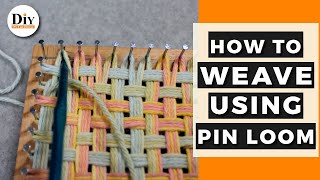 How To Use a Pin Loom  How to Weave on a Pin Loom [upl. by Xam]