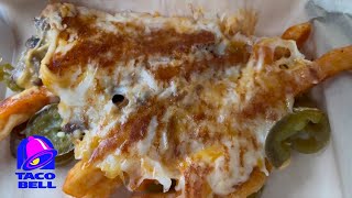 TACO BELL’S NEW GRILLED CHEESE NACHO FRIES REVIEW  BALLIN’ ON A BUDGET [upl. by Atteuqcaj524]