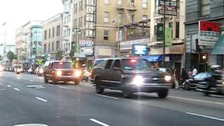 President Obama Motorcade in San Francisco CA 101509 [upl. by Selina]