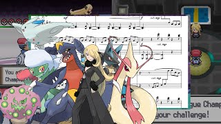 quotChampion Cynthiaquot from quotPokémon DPPtquot  Piano Duet Sheet Music [upl. by Etnaled]