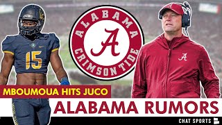 Alabama Football Rumors Jalen Milroe On Kalen DeBoer Steve Mboumoua Enrolls In JUCO Lincoln Riley [upl. by Naaitsirhc167]