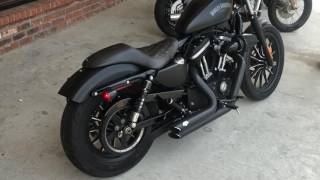 2016 HARLEYDAVIDSON XL883N IRON 883 VANCE amp HINES PIPES 8199 [upl. by Auhel]