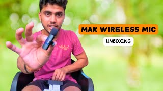 Mak Wireless mic vlog amp un boxing 😮 [upl. by Anehs]