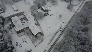 Skelmersdale drone snow day 16th January 2024 [upl. by Japeth]