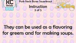 Pork Neck Bones Sauerkraut  Kitchen Cat [upl. by Elleniad]