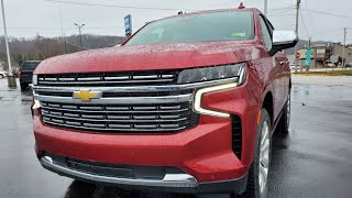 2023 Chevrolet Tahoe Premier in the all new Radiant Red Tintcoat Detailed features [upl. by Asilej]