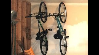 HOW TO HANG BIKES IN GARAGE [upl. by Appolonia]