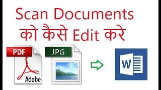 convert scanned PDF and images to Word PDF Edit [upl. by Attevaj]