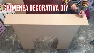 CHIMENEA DECORATIVA EN MDF SUPER FACIL [upl. by Innavoig858]