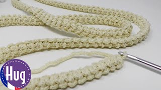 Crocheter une jolie corde en mailles serrées [upl. by Yvette395]